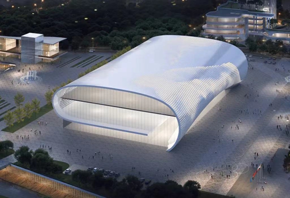 建筑效果图。中交一公局集团世通重工公司供图 华龙网发
