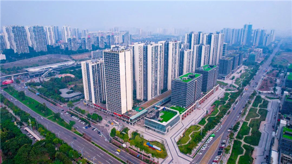 鸟瞰金凤软件园（虎溪园）。雷键 摄