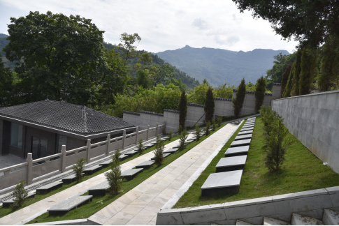 江口烈士陵园改造绿化。武隆区退役军人事务局供图 华龙网发