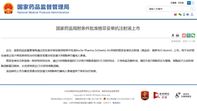 弥漫大B细胞淋巴瘤迎新药，中国上市搅动221亿市场