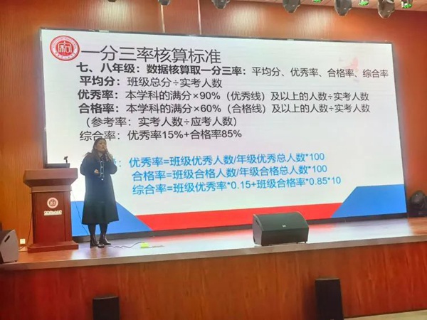 栉风沐雨 砥砺前行—邯郸市人和中学期中质量分析暨表彰会