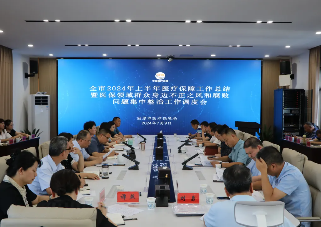 湘潭市医保局召开2024年半年工作总结暨医保领域群众身边不正之风和腐败问题集中整治工作调度会