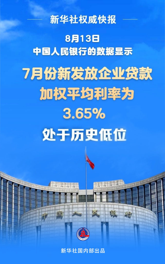 权威快报丨7月贷款利率保持在历史低位
