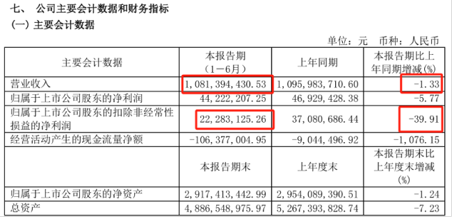 红豆股份换帅！今年上半年营收净利润双降，每股派发现金红利0.01元