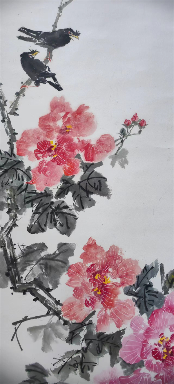 笔墨传情丹青颂国：八宝街社区举办庆祝新中国成立75周年书画展