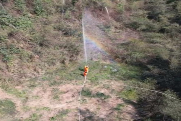 清明时节防火忙  消防演练保平安 ——衡南县岐山森管处森林防灭火演练