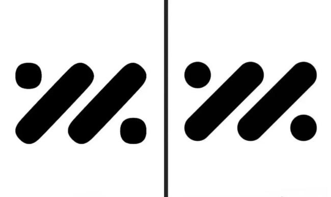 （左边为新LOGO，右边为旧LOGO）
