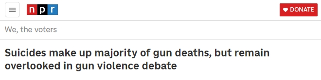 涉枪自杀占2023年美国枪支死亡半数以上 美医学专家：枪支极易获得加剧了“快速且致命”的死亡